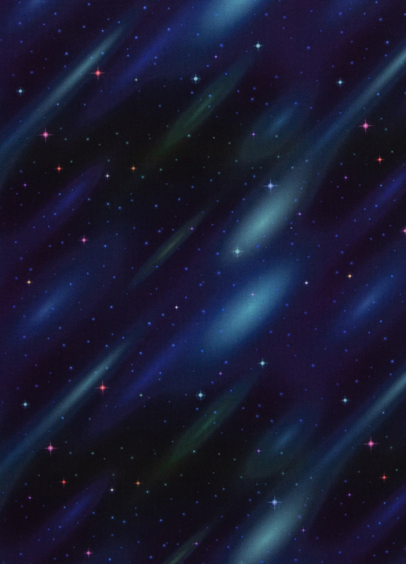 Baumwollstoff - Tim - Universum - dunkelblau